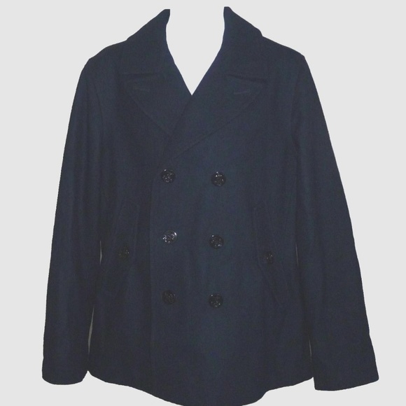 Nautica Other - NWT Mens Nautica Navy Dbl Breasted Wool Jacket Med